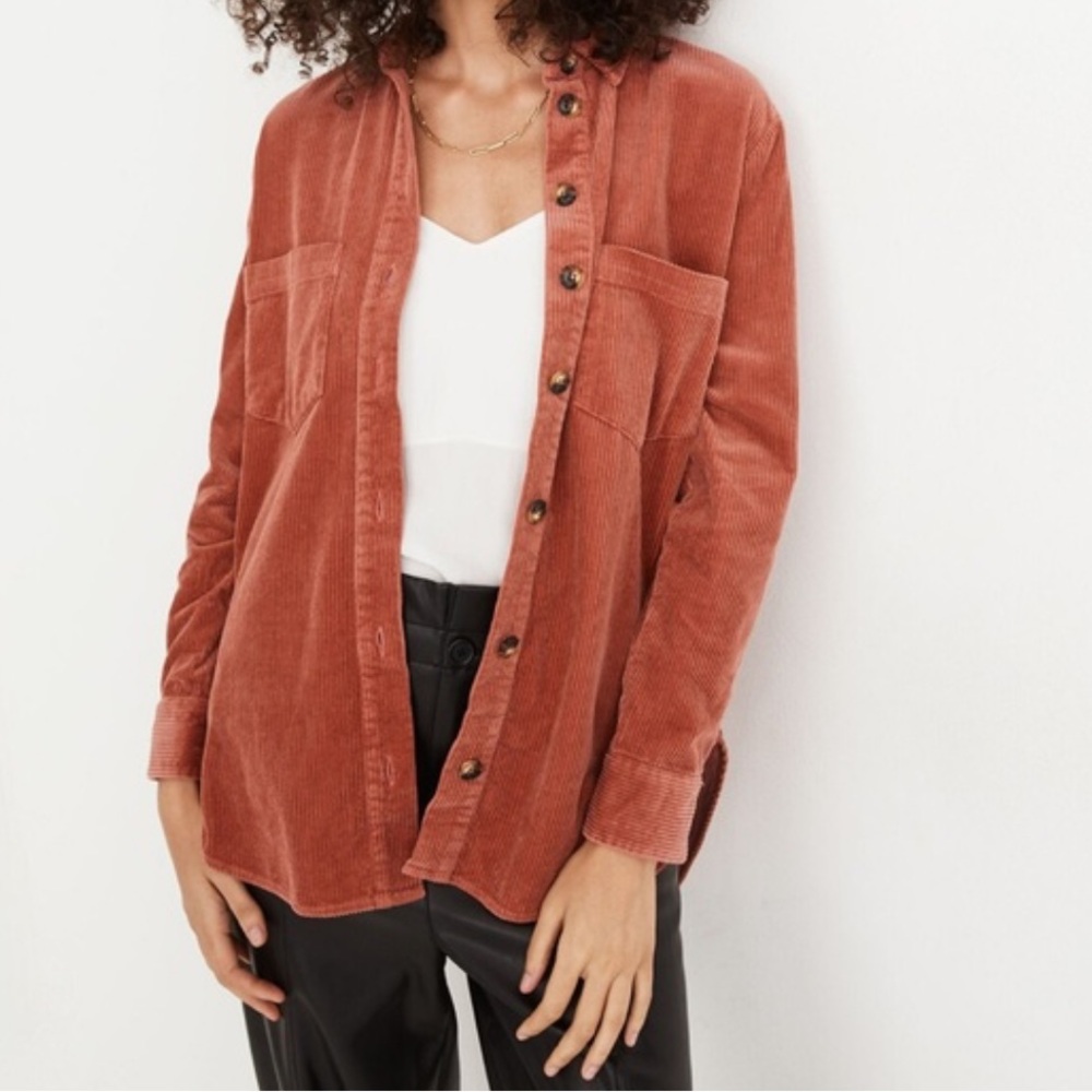 Women’s Dusty Rose Madewell Corduroy Sunday Shirt Button-Down